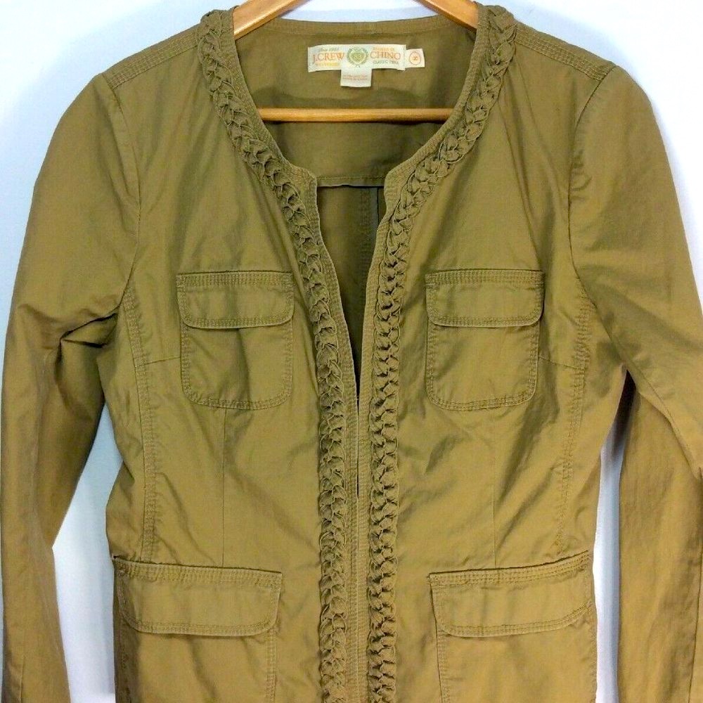 J Crew Womens Chino Classic Twill 100% Cotton Coat